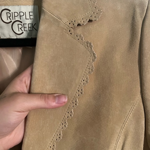 Incredible Cripple Creek leather floral jacket - Picture 6 of 11